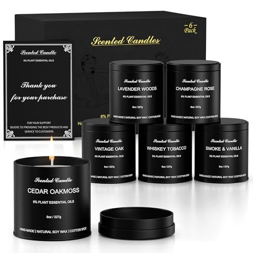 Luxury Scented Candles for Men Gift Set