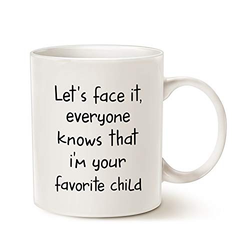 MAUAG Funny Sibling Humor Gift for Parents Coffee