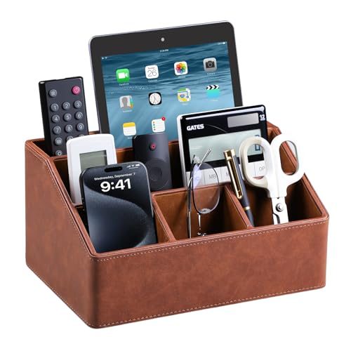MEIBOOCH PU Leather Desk Organizer