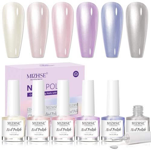 MIZHSE Pearlescent Nail Polish Set