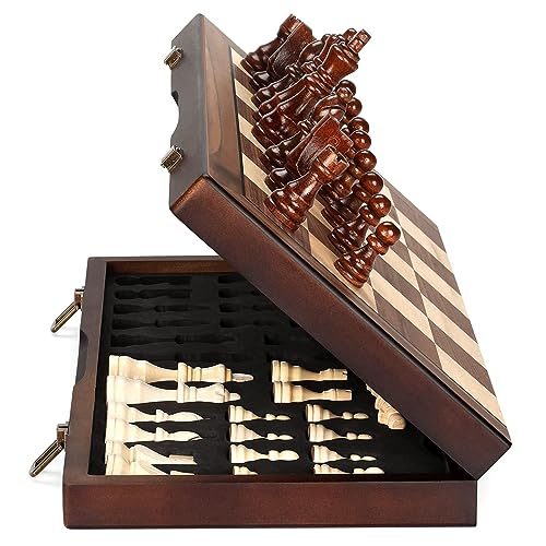 Magnetic Wooden Folding Chess Set