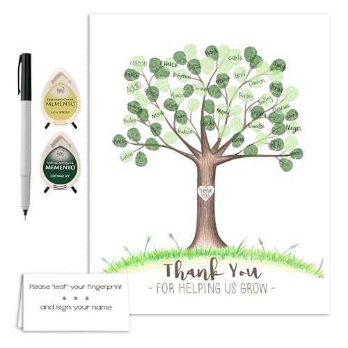MeganHStudio Teacher Fingerprint Tree Set