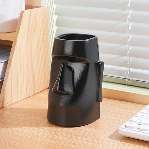 Moai Statue Pen Holder with Glasses Stand