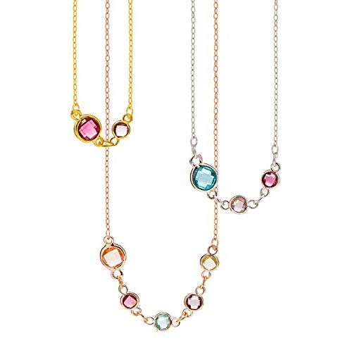 MignonandMignon Birthstone Necklace for Mom