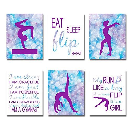 Mirabuy Gymnastics Wall Art Set