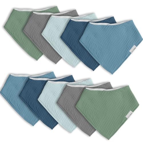 Muslin Baby Bandana Drool Bibs