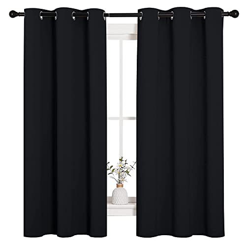 NICETOWN Black Blackout Curtains