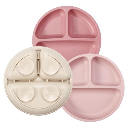 PandaEar Silicone Divided Suction Plates