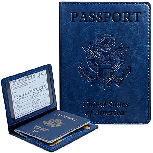 RFID Blocking Leather Passport Holder