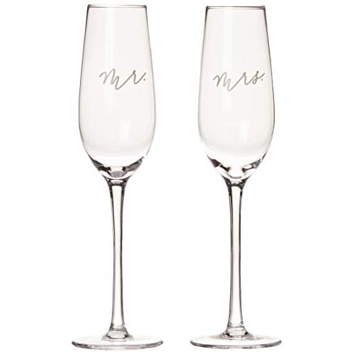Pearhead Mr. & Mrs. Champagne Flute Set