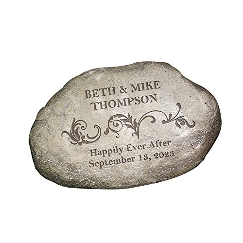 Personalization Universe Couple Garden Stone