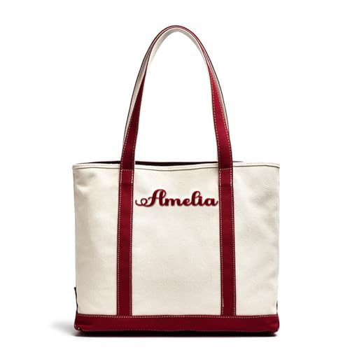 Personalized Embroidered Canvas Tote Bag