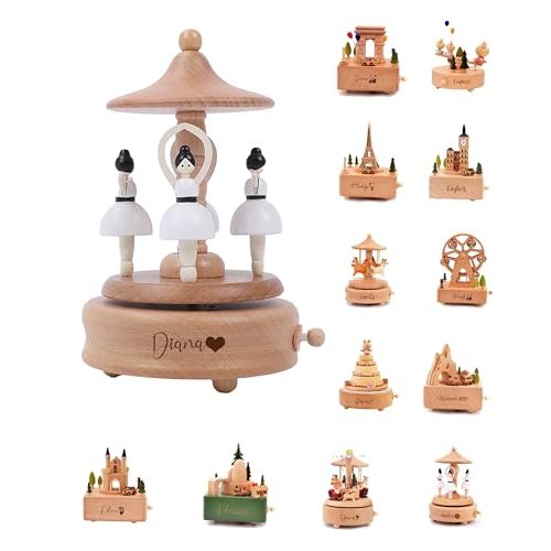 BJZLWJ Personalized Engraved Wooden Music Box
