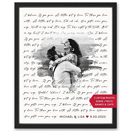 Personalized Song Lyrics Wall Art