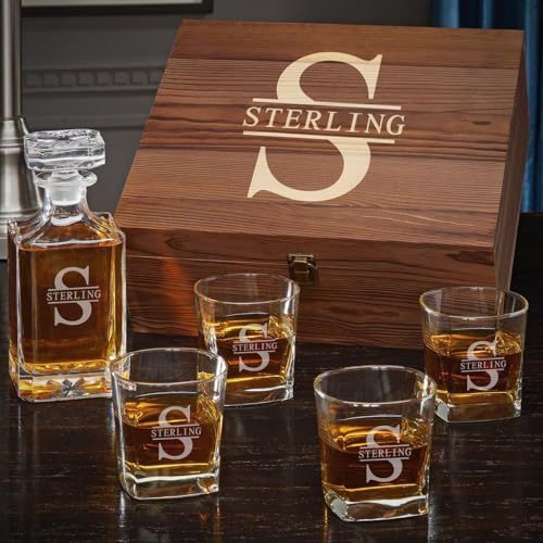 Personalized Whiskey Decanter Set