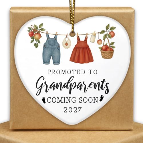 First Time Grandparents Ceramic Ornaments
