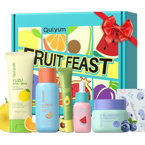 QUIYUM Fruit Skincare Set for Teens