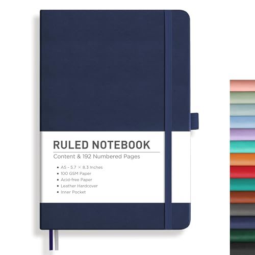 RETTACY Lined Journal Notebook