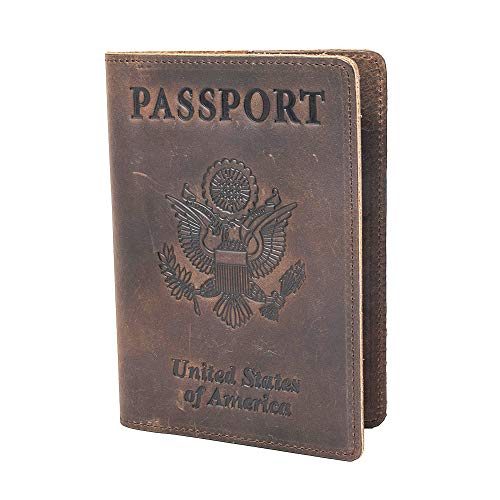 RFID Blocking Leather Passport Holder
