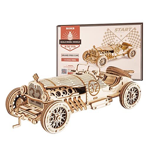 ROKR Grand Prix Car 3D Wooden Puzzle