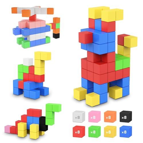 ROMDS 64 PCS Magnetic Building Blocks for Toddlers (Ages 3+)”