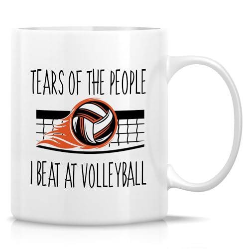Retreez Funny Volleyball Ceramic Mug
