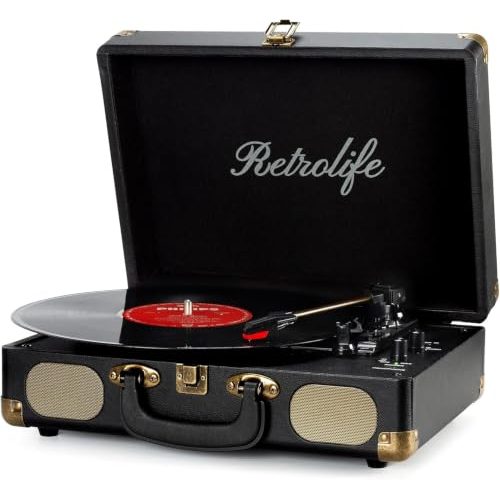 Retrolife Bluetooth Suitcase Record Player