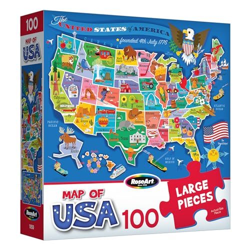 RoseArt Map of USA Puzzle