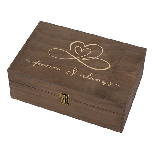 Rustic Wooden Memory Keepsake Box