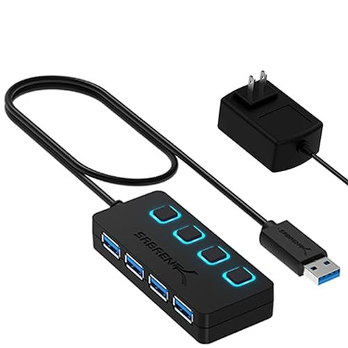 SABRENT 4-Port Powered USB Hub