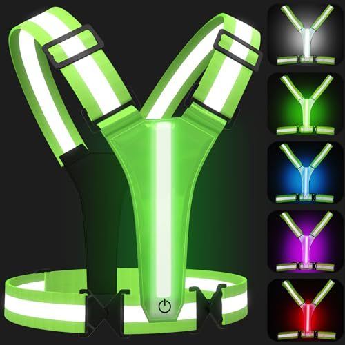 SAWNZC LED Reflective Running Vest