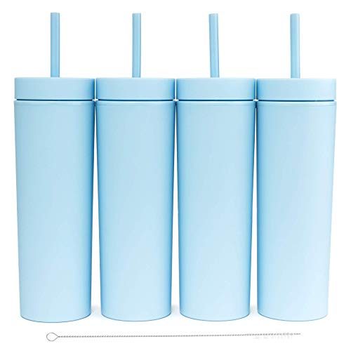 STRATA CUPS Periwinkle Skinny Tumblers