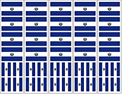 Salvador flag temporary tattoos