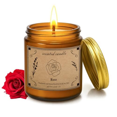 Scented Rose Soy Wax Candle
