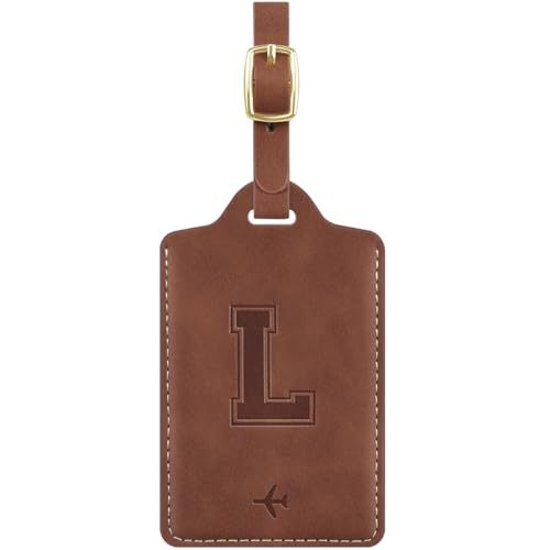 Simikol Personalized Leather Luggage Tags