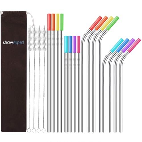 StrawExpert Reusable Stainless Steel Straws