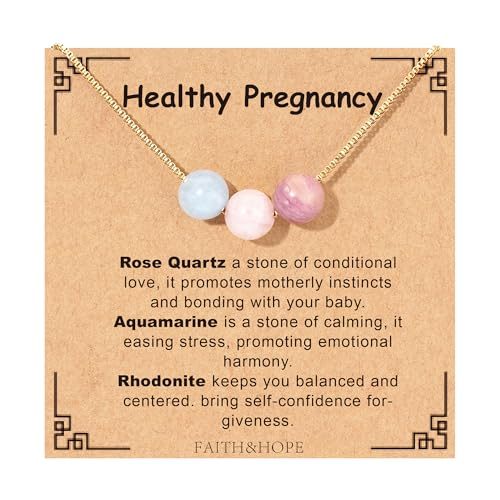 Suarlly Natural Stone Pregnancy Necklace