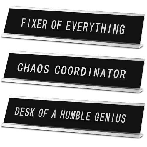Suzile Funny Desk Signs Set
