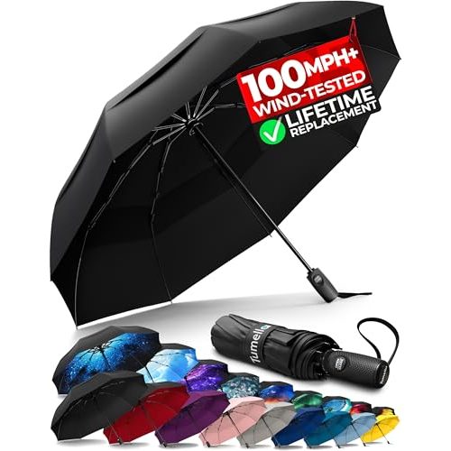 Tumella Windproof Travel Umbrella