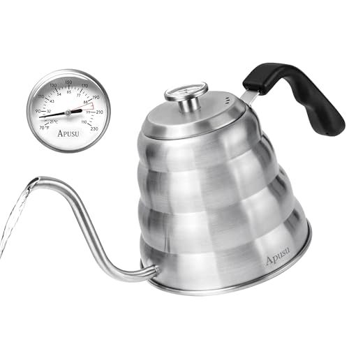 Gooseneck Stovetop Tea Kettle with Thermometer