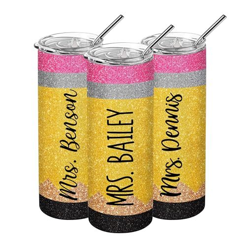 Personalized Teacher Skinny Tumbler