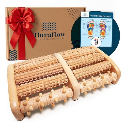 TheraFlow Wooden Foot Massager Roller