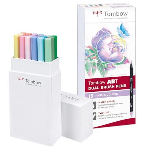 'Tombow ABT Pastel Dual Brush Pen Set (18)'
