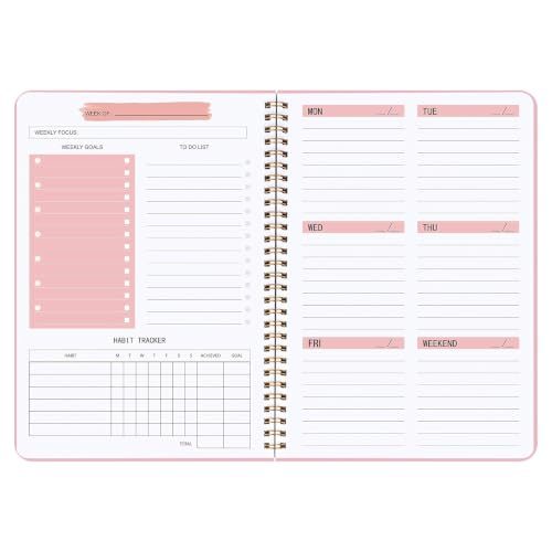 Undated Weekly Planner with Habit Tracker