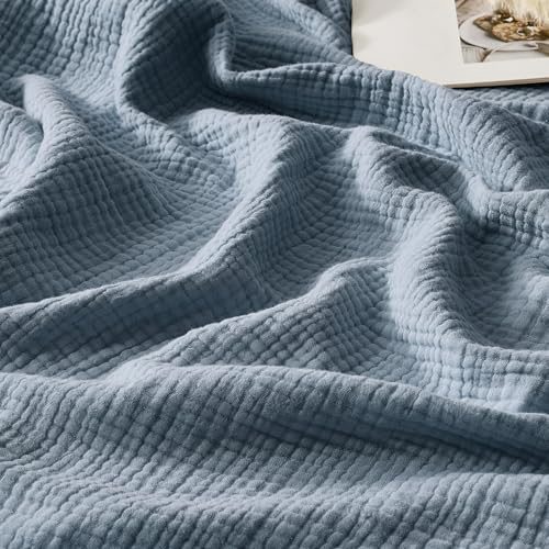 WDCOZY Muslin Cotton Throw Blanket