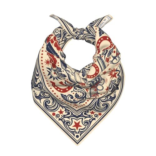 WOAIDY Western Skull Print Bandana