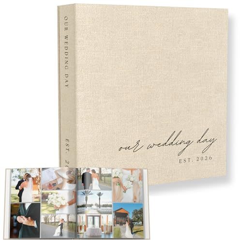Wedding Photo Album Linen Scrapbook
