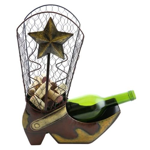 Cowboy Boot Wine Bottle Rack