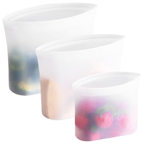 Winrock Reusable Silicone Food Storage Bags