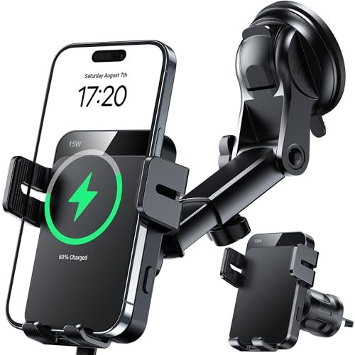 Wireless Car Charger Auto-Clamping Mount